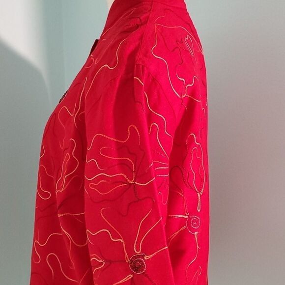 Tantrums collection, Vintagb red‎ top. Small. Great silver buttons. Y2k - Picture 9 of 9